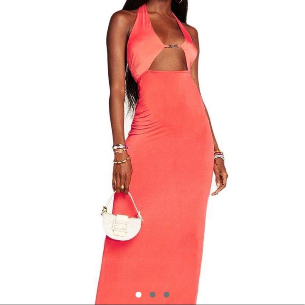 iamgia leshka peach maxi dress XS
